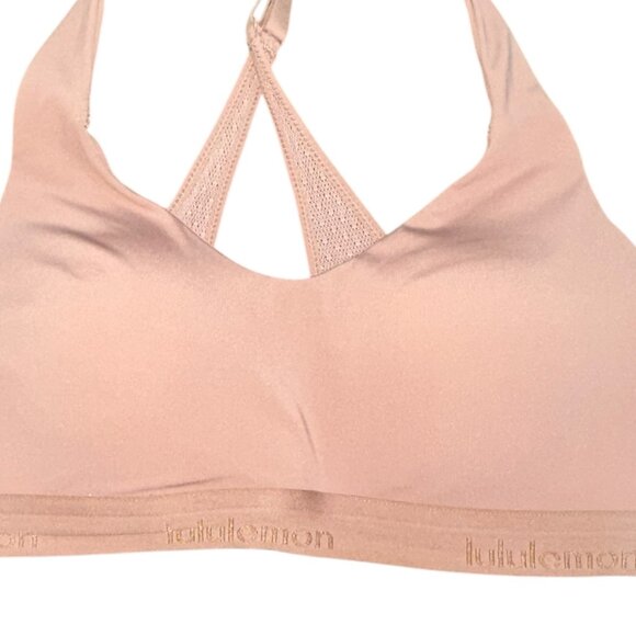 Lululemon Up For It Wireless Bra Cross Strap Padded Size 32B Sports Bra Workout - Picture 2 of 7